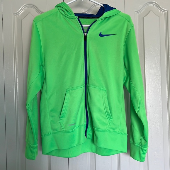 Nike Jacket Neon Green and Blue - Picture 1 of 3